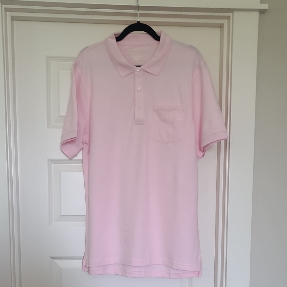 J. Crew Soft Pink Stretch Pique Shirt